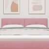 vidaXL T&ecirc;te de lit avec t&ecirc;te de lit Rose 144 cm Cuir synth&eacute;tique