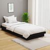 vidaXL Cadre de lit sans matelas noir bois massif 100x200 cm