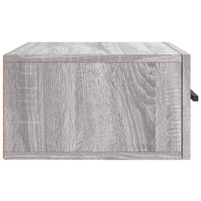 vidaXL Tables de chevet murales 2 pcs sonoma gris 35x35x20 cm