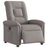 vidaXL Fauteuil inclinable &eacute;lectrique Taupe Tissu