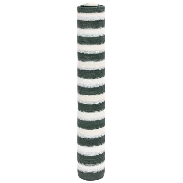vidaXL Filet brise-vue vert et blanc 1,5x10 m PEHD 150 g/m²