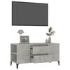 vidaXL Meuble TV Gris béton 102x44,5x50 cm Bois d'ingénierie