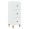vidaXL Armoire &agrave; tiroirs Blanc 33 x 34,5 x 90 cm Bois d'ing&eacute;nierie