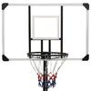 vidaXL Support de basket-ball Transparent 256-361 cm Polycarbonate