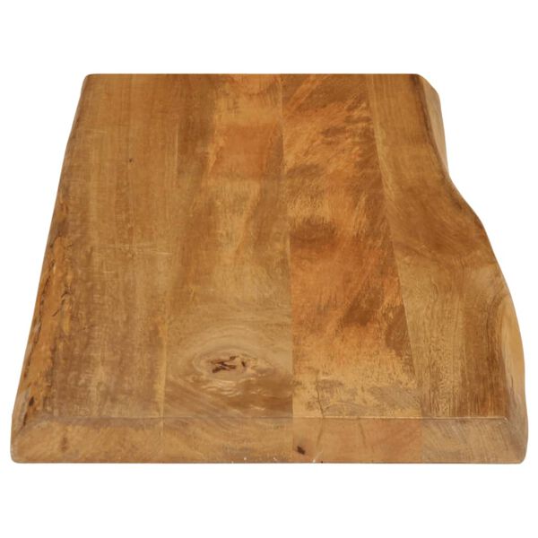 vidaXL Dessus de table 80x40x3,8 cm bord vivant bois massif manguier
