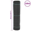 vidaXL Membrane anti-mauvaises herbes noire 0,5 x 100 m PP