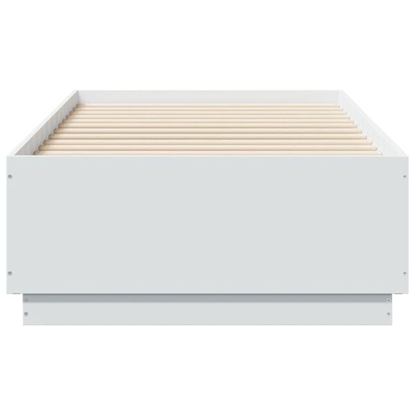 vidaXL Cadre de lit sans matelas blanc 75x190 cm
