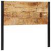 vidaXL T&ecirc;te de lit 120 cm bois massif manguier et fer