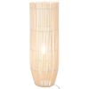 vidaXL Lampadaire sur pied Osier Blanc 84 cm E27