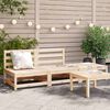 vidaXL Salon de jardin 3 pcs bois massif de pin