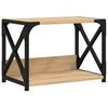 vidaXL Support d'imprimante &agrave; 2 niveaux ch&ecirc;ne sonoma 44x26x31,5 cm