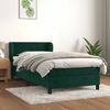 vidaXL Sommier &agrave; lattes de lit et matelas Vert fonc&eacute; 80x200 cm Velours