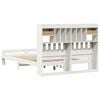 vidaXL Lit biblioth&egrave;que sans matelas blanc 160x200 cm bois pin massif