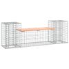 vidaXL Banc de jardin design gabion 183x41x60,5 cm bois massif douglas
