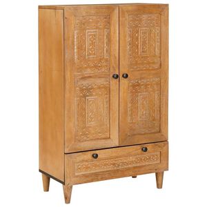 vidaXL Haut Armoire 60 x 33 x 100 cm Bois de mangue massif