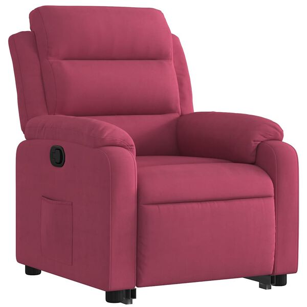 vidaXL Fauteuil inclinable Rouge bordeaux Velours