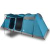 vidaXL Tente familiale tunnel 10 personnes bleu imperméable