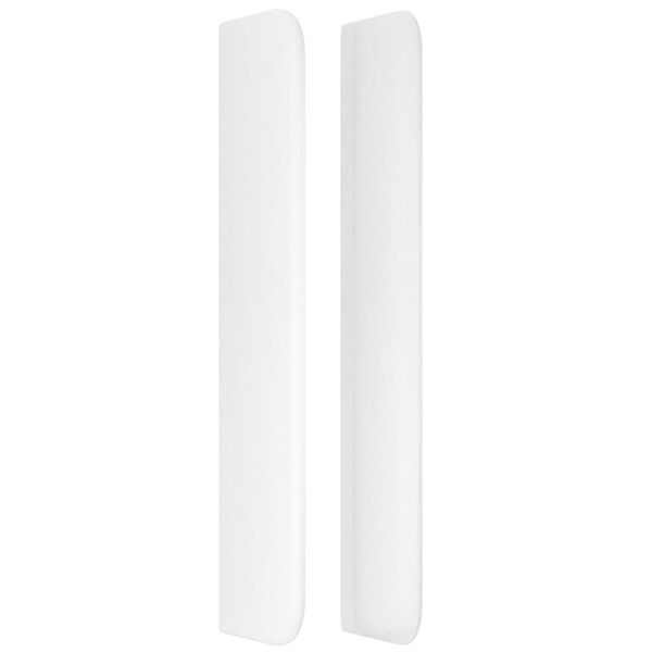 vidaXL T&ecirc;te de lit avec oreilles Blanc 203x16x118/128 cm Similicuir