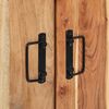 vidaXL Cabinet &agrave; chaussures avec &eacute;tag&egrave;re Marron Bois d'acacia massif
