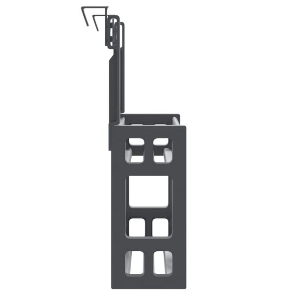 vidaXL Organisateur sous &eacute;vier 34x12x26 cm aluminium