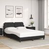 vidaXL Cadre de lit sans matelas Zadar noir 120x200 cm similicuir