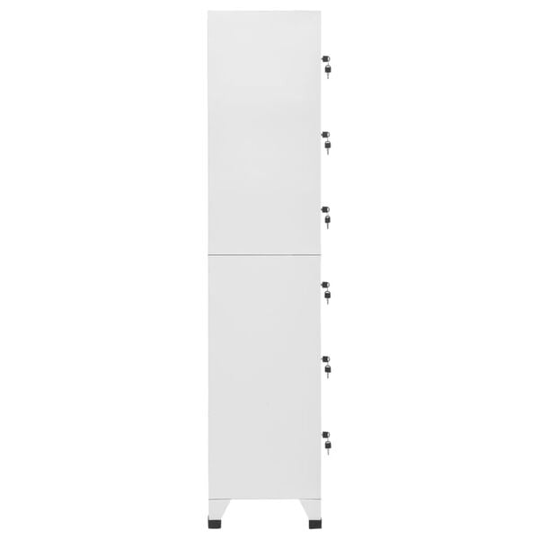 vidaXL Armoire &agrave; casiers Gris clair 38x40x180 cm Acier