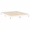 vidaXL Cadre de lit sans matelas blanc 180x200 cm bois d'ingénierie