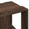 vidaXL Table basse ch&ecirc;ne marron 32x32x30 cm bois d'ing&eacute;nierie