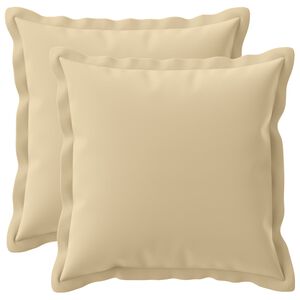 vidaXL Housse de coussin 2 pc HOUTEN Beige 30 x 30 cm Polyester