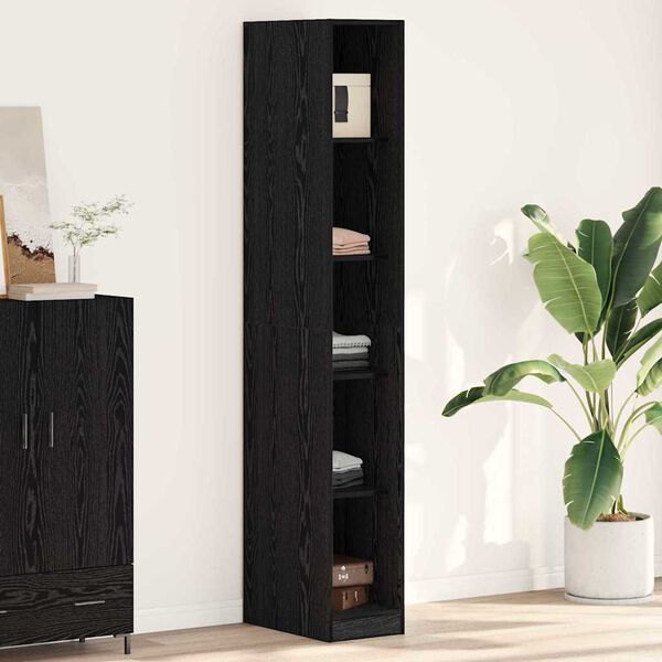 vidaXL Armoire Chêne noir 30 x 50 x 200 cm Bois d'ingénierie