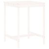 vidaXL Ensemble de bar de jardin 3 pcs blanc bois de pin massif