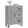 vidaXL Buffet sonoma gris 69,5x34x90 cm bois d'ingénierie