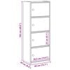 vidaXL Biblioth&egrave;que vieux bois 40x24x102 cm bois d'ing&eacute;nierie