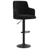 vidaXL Tabourets de bar lot de 2 noir velours