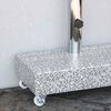 vidaXL Socle de parasol Gris clair 45x25x8,3 cm Granite