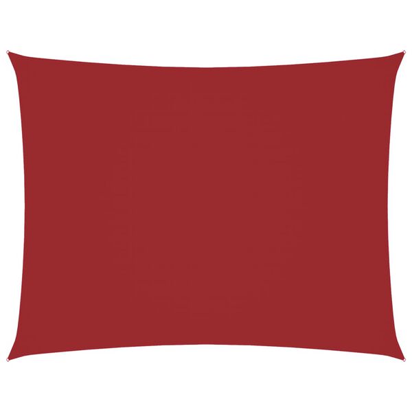 vidaXL Voile de parasol tissu oxford rectangulaire 5x6 m rouge