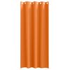 vidaXL Rideaux occultants avec anneaux 2 pcs Orange vif 245 x 140 cm