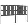 vidaXL T&ecirc;te de lit Gris 185,5x4x100 cm Bois massif de pin