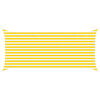 vidaXL Voile d'ombre Jaune et blanc 4,5 x 2 m 100 % polyester Oxford