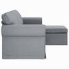 vidaXL Canap&eacute; 180cm Gris clair M&eacute;tал