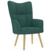 vidaXL Chaise de relaxation Vert fonc&eacute; Tissu