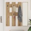 vidaXL Porte-manteau mural Ch&ecirc;ne artisanal 65 x 3 x 100 cm