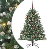 vidaXL Sapin de Noël artificiel avec 150 LED Vert 105 x 105 x 150 cm