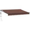 vidaXL Auvent r&eacute;tractable automatique marron 350x250 cm