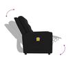 vidaXL Fauteuil de massage inclinable &agrave; 2 places noir tissu