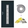 vidaXL Porte Frontale Anthracite 108 x 208 cm PVC