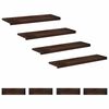 vidaXL Marches d'escalier 8 pi&egrave;ces 100 x 25 x 2 cm Marron fonc&eacute;