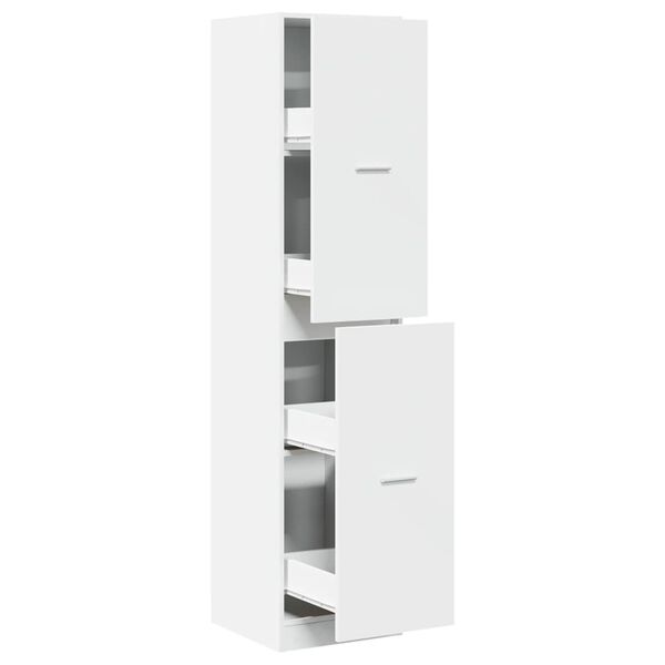 vidaXL Armoire d'apothicaire blanc 40x41x174,5 cm bois d'ing&eacute;nierie
