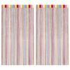 vidaXL Rideaux &agrave; fils 2 pcs multicolore 100x250 cm