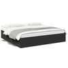 vidaXL Cadre de lit sans matelas noir 200x200 cm